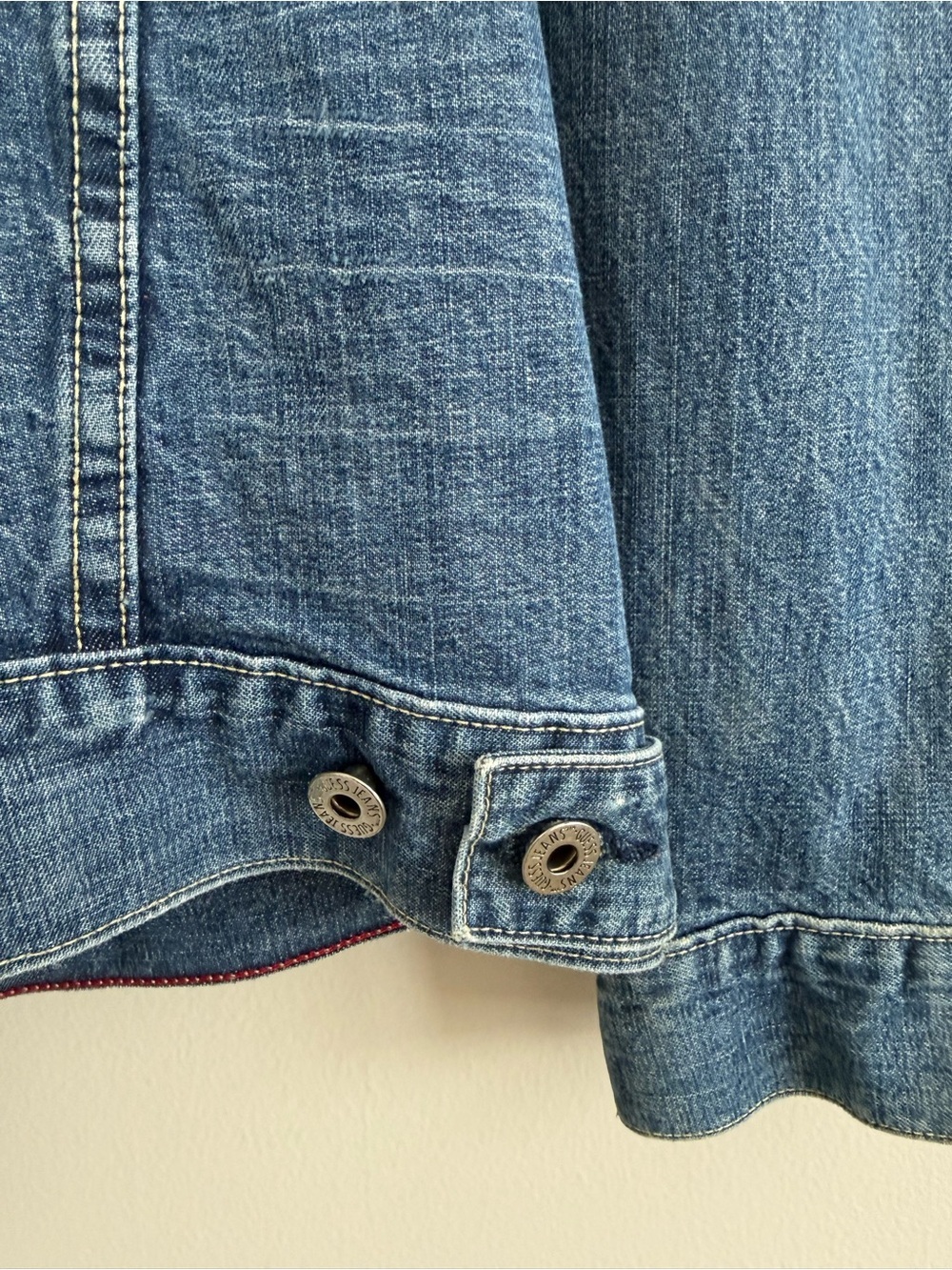 Vintage 00s Guess Denim Jean Jacket Made in USA Small Y2K Streetwear Made in USA - Picture 5 of 13